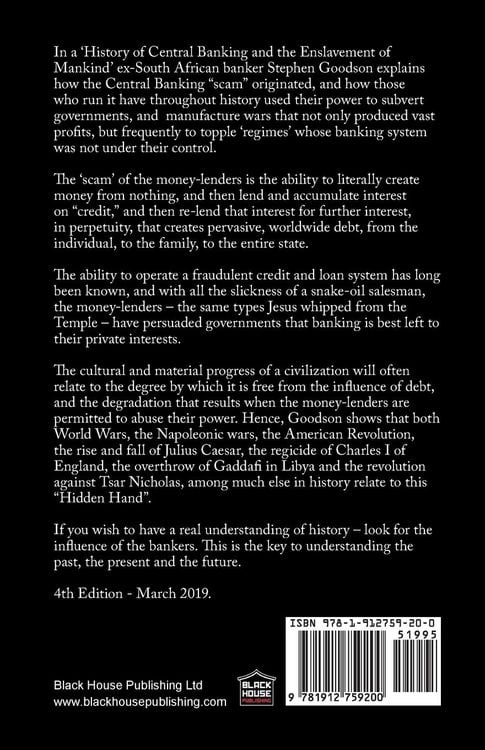 Produktbild: A History of Central Banking and the Enslavement of Mankind