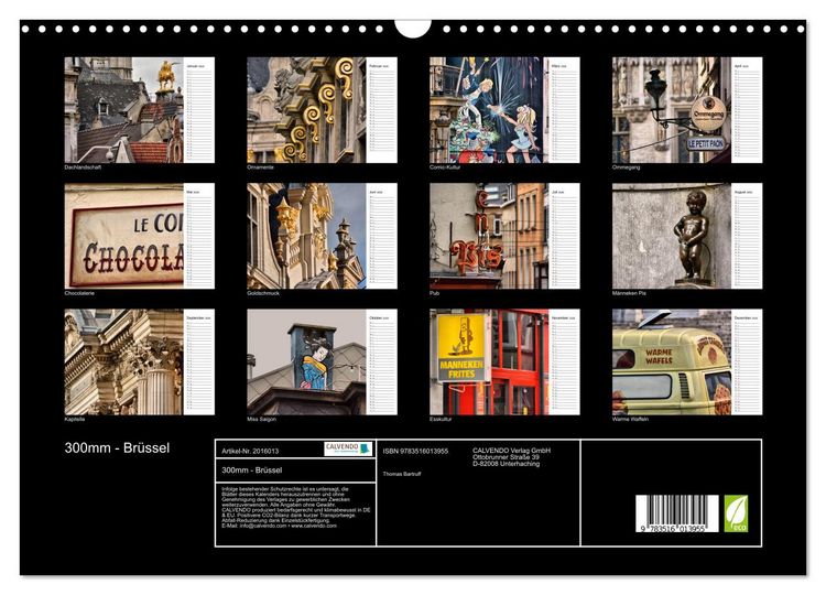 Produktbild: 300mm - Br&uuml;ssel (Wandkalender 2026 DIN A3 quer), CALVENDO Monatskalender