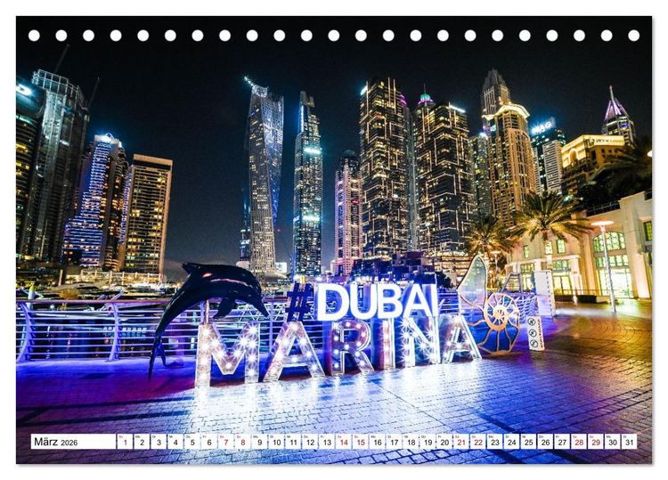 Produktbild: Wundervolles Dubai (Tischkalender 2026 DIN A5 quer), CALVENDO Monatskalender