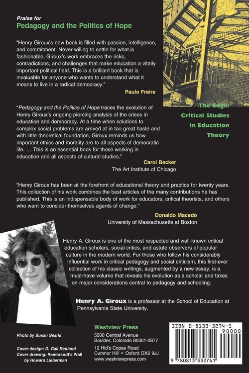 Produktbild: Pedagogy And The Politics Of Hope