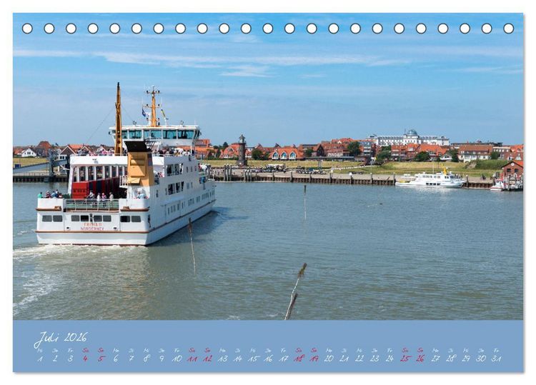 Produktbild: "T&ouml;werland" Juist (Tischkalender 2026 DIN A5 quer), CALVENDO Monatskalender