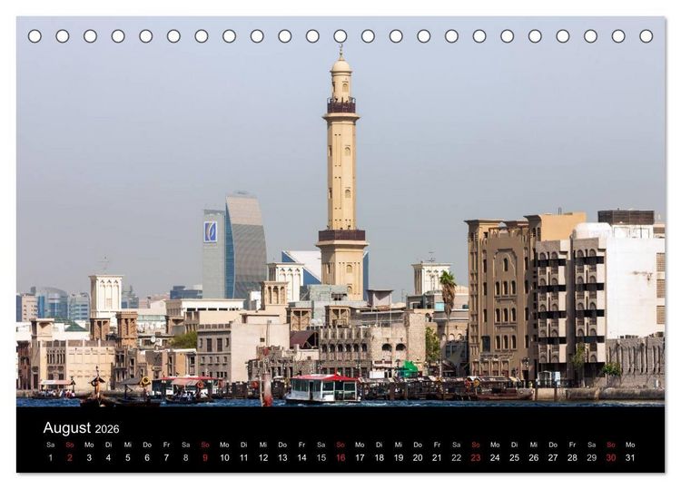 Produktbild: Faszination Dubai (Tischkalender 2026 DIN A5 quer), CALVENDO Monatskalender