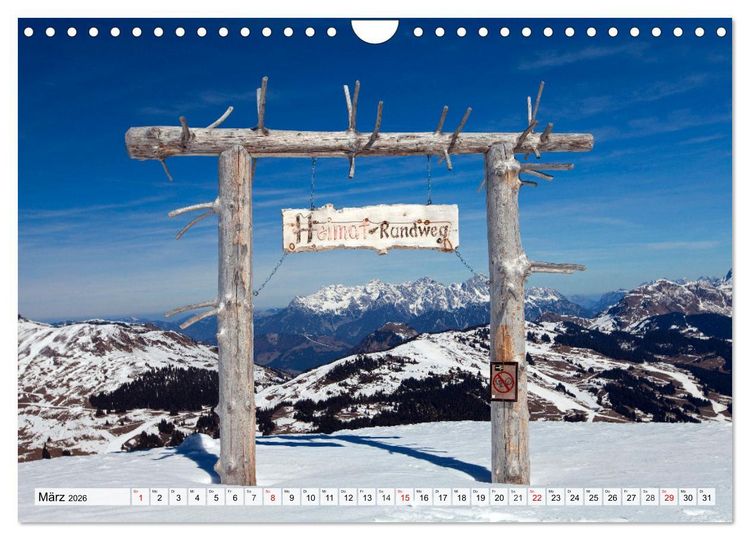 Produktbild: Gr&uuml;&szlig;e aus Hinterglemm (Wandkalender 2026 DIN A4 quer), CALVENDO Monatskalender