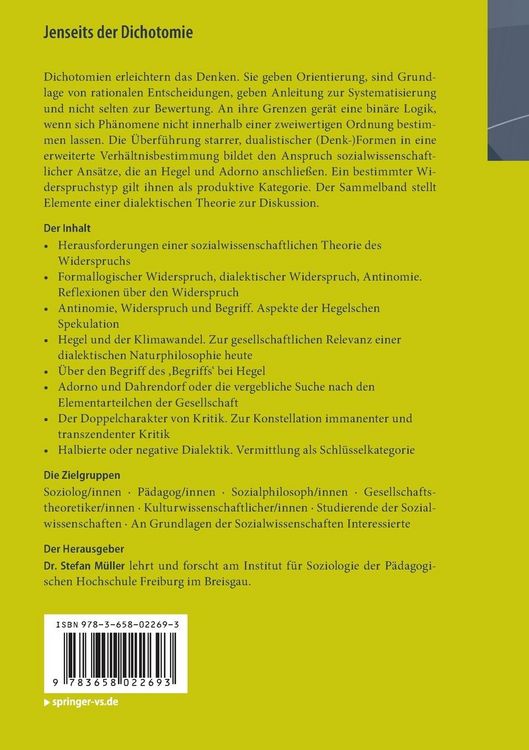 Produktbild: Jenseits der Dichotomie
