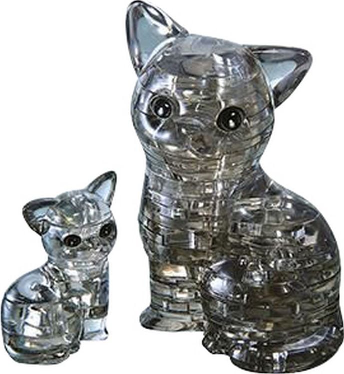 Produktbild: Crystal Puzzle - Katzenpaar - 49 Teile