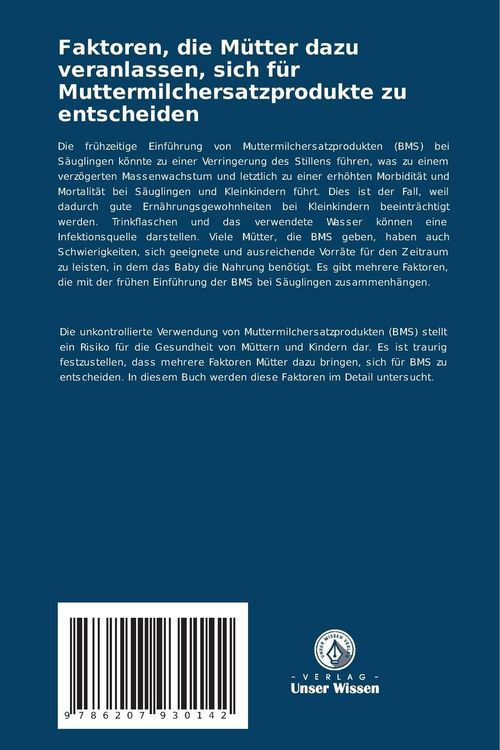 Produktbild: Faktoren, die M&uuml;tter dazu veranlassen, sich f&uuml;r Muttermilchersatzprodukte zu entscheiden