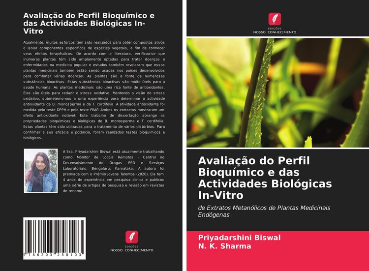 Produktbild: Avalia&ccedil;&atilde;o do Perfil Bioqu&iacute;mico e das Actividades Biol&oacute;gicas In-Vitro