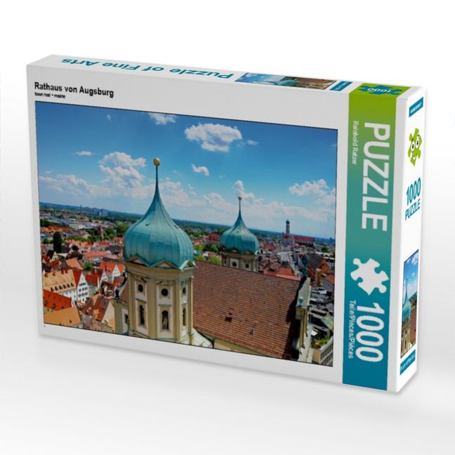 Produktbild: CALVENDO Puzzle Rathaus von Augsburg | 1000 Teile Lege-Gr&ouml;&szlig;e 64x48cm Foto-Puzzle f&uuml;r gl&uuml;ckliche Stunden