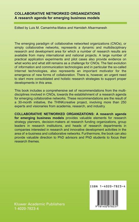 Produktbild: Collaborative Networked Organizations