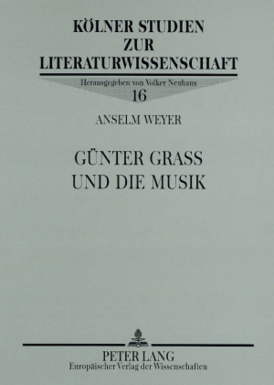 Produktbild: G&uuml;nter Grass und die Musik