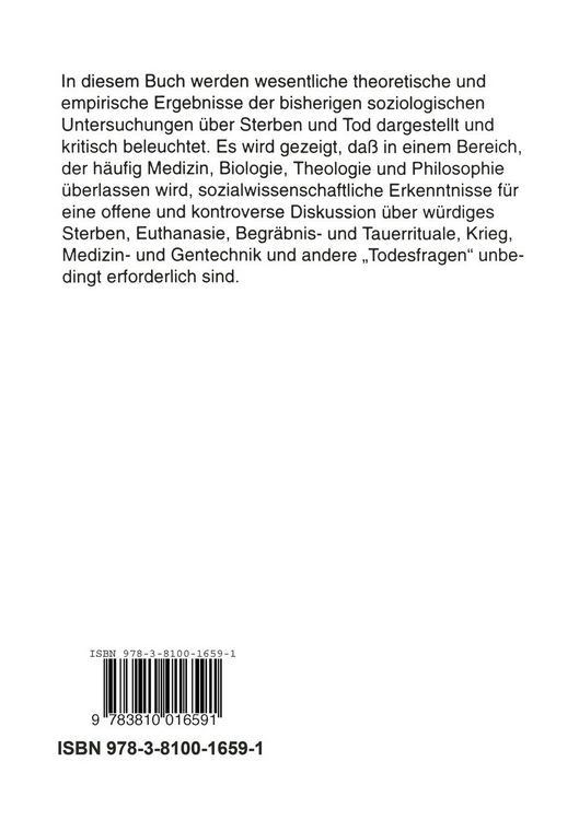 Produktbild: Sterben und Tod