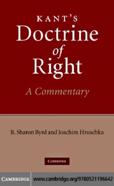 Produktbild: Kant's Doctrine of Right
