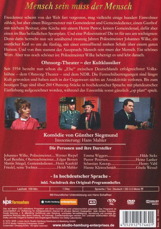 Produktbild: Ohnsorg Theater - Mensch sein muss der Mensch