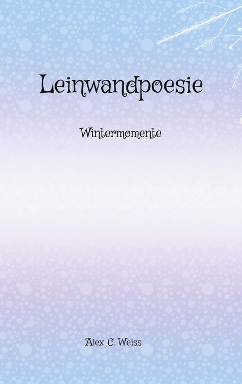 Produktbild: Leinwandpoesie