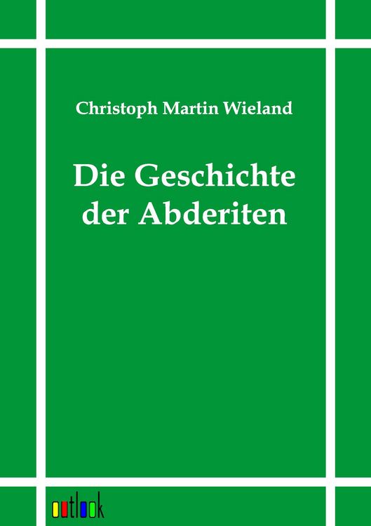 Produktbild: Die Geschichte der Abderiten
