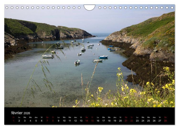 Produktbild: Belle-&Icirc;le, la belle (Calendrier mural 2026 DIN A4 vertical), CALVENDO calendrier mensuel