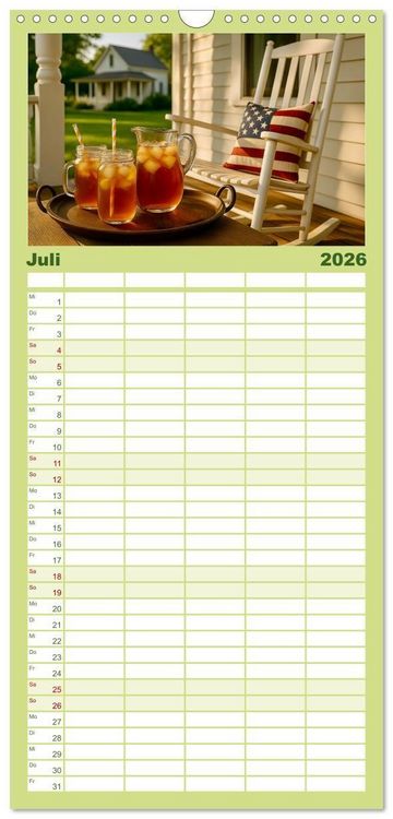 Produktbild: Familienplaner 2026 - Teezeremonien aus aller Welt mit 5 Spalten (Wandkalender, 21 x 45 cm) CALVENDO