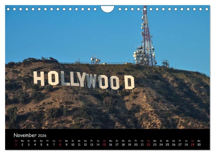 Produktbild: Rundreise Kalifornien mit Las Vegas (Wandkalender 2026 DIN A4 quer), CALVENDO Monatskalender