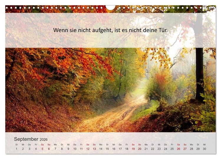 Produktbild: Motivationsspr&uuml;che Erfolgsweg (Wandkalender 2026 DIN A3 quer), CALVENDO Monatskalender