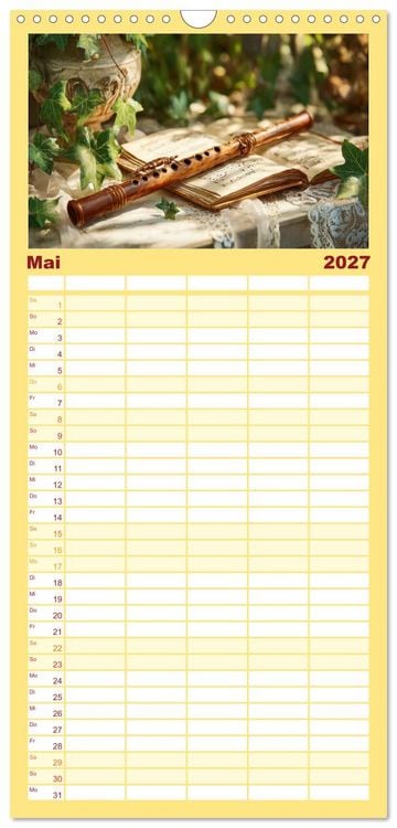 Produktbild: Familienplaner 2027 - Klang der Ewigkeit mit 5 Spalten (Wandkalender, 21 x 45 cm) CALVENDO