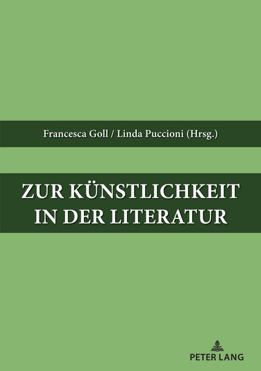 Produktbild: Zur Kuenstlichkeit in der Literatur