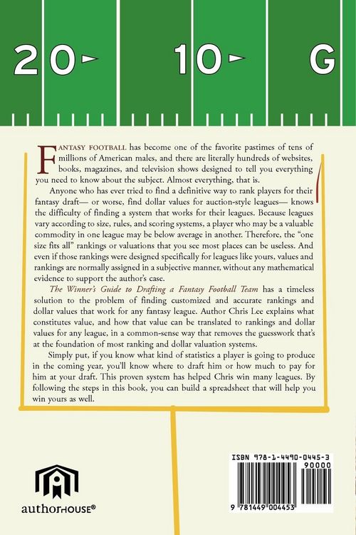 Produktbild: The Winner's Guide to Drafting a Fantasy Football Team