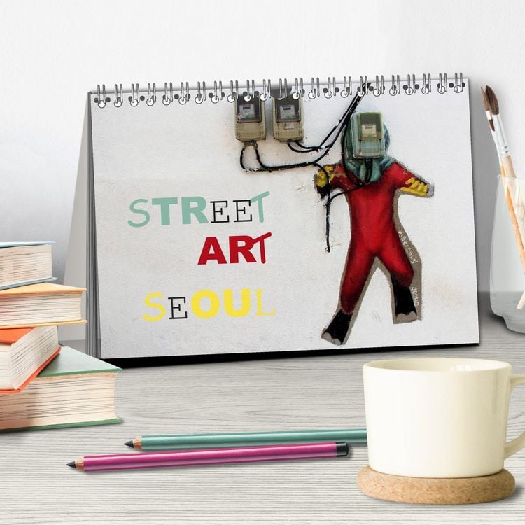Produktbild: Street Art Seoul (Tischkalender 2026 DIN A5 quer), CALVENDO Monatskalender