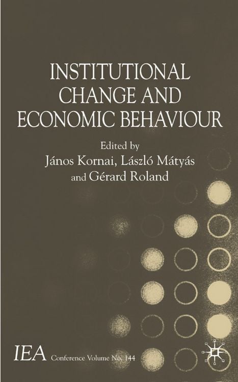 Produktbild: Institutional Change and Economic Behaviour