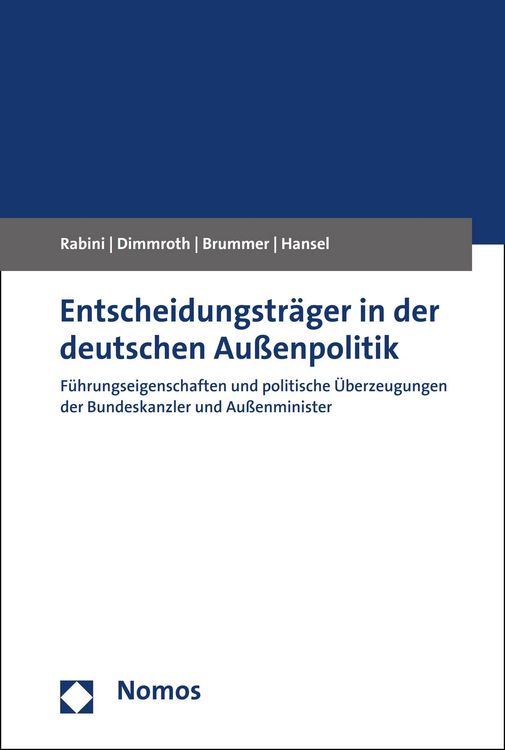Produktbild: Entscheidungstr&auml;ger in der deutschen Au&szlig;enpolitik
