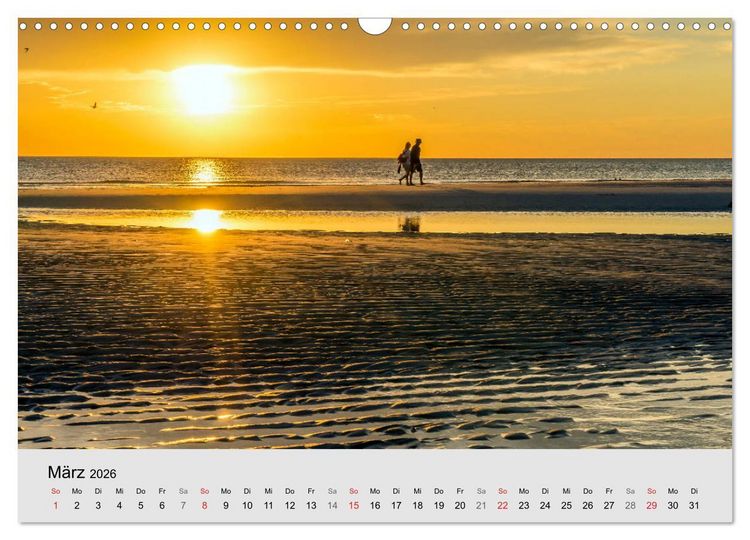 Produktbild: Sylt mein Inselblick (Wandkalender 2026 DIN A3 quer), CALVENDO Monatskalender