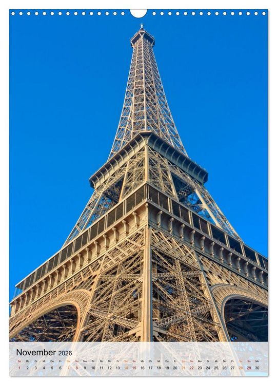 Produktbild: Eiffelturm - Ikone der Architektur, Ikone der Ingenieurskunst (Wandkalender 2026 DIN A3 hoch), CALVENDO Monatskalender