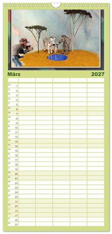 Produktbild: Familienplaner 2027 - Fotograf auf Pirsch - ein Kinderkalender mit 5 Spalten (Wandkalender, 21 x 45 cm) CALVENDO