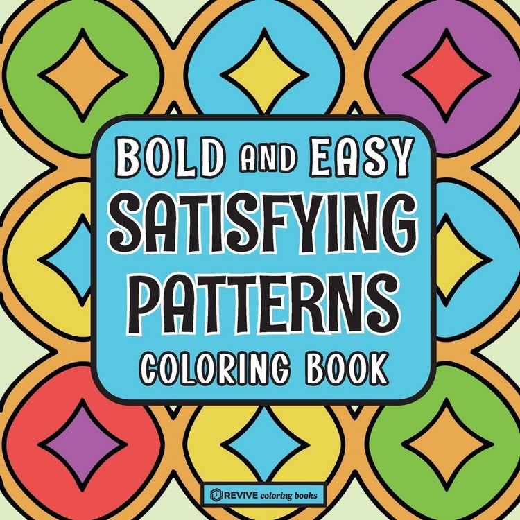 Produktbild: Bold & Easy Satisfying Patterns Coloring Book