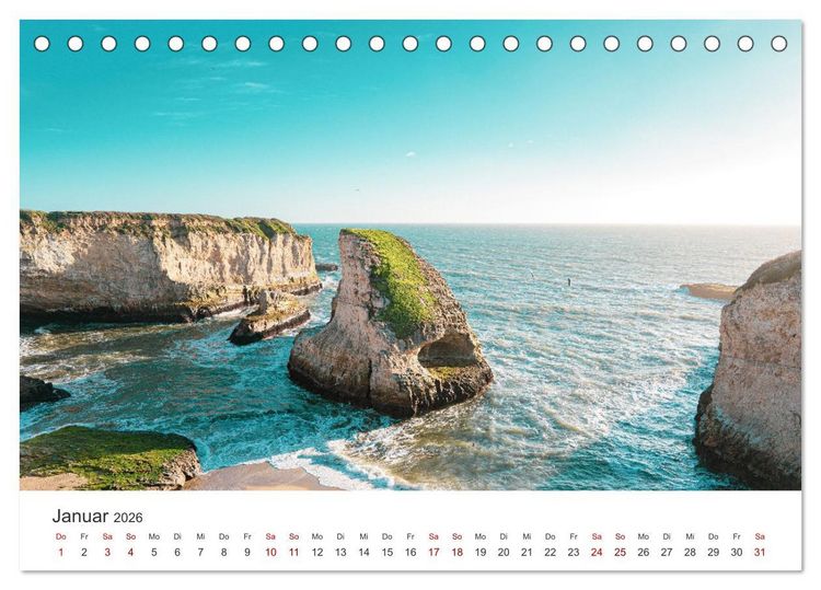 Produktbild: Kalifornien - The Golden State (Tischkalender 2026 DIN A5 quer), CALVENDO Monatskalender