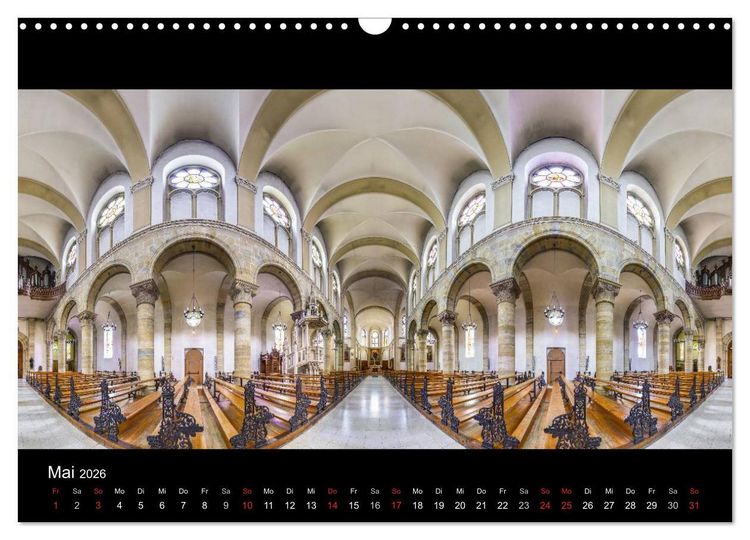 Produktbild: Kapellen, Kirchen und Kathedralen 2026 (Wandkalender 2026 DIN A3 quer), CALVENDO Monatskalender
