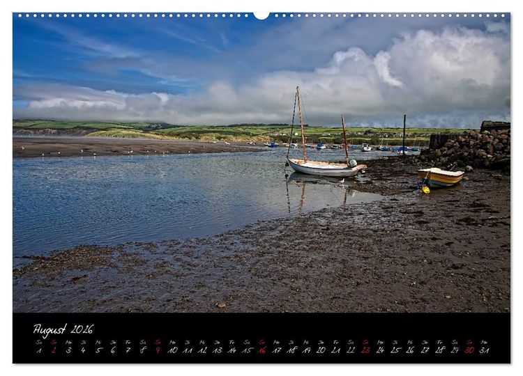 Produktbild: Wales - Pembrokeshire Coast Path (Wandkalender 2026 DIN A2 quer), CALVENDO Monatskalender