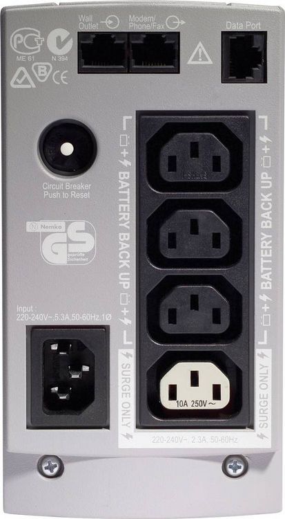 Produktbild: APC Back UPS BK650EI USV 650 VA