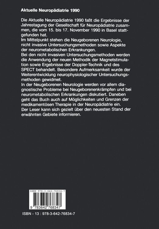 Produktbild: Aktuelle Neurop&auml;diatrie 1990