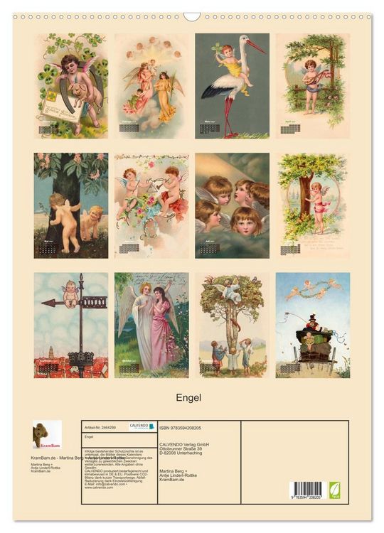 Produktbild: Engel (Wandkalender 2027 DIN A2 hoch), CALVENDO Monatskalender