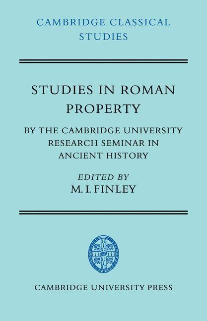 Produktbild: Studies in Roman Property