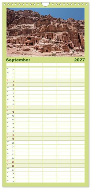 Produktbild: Familienplaner 2027 - Petra Impressionen mit 5 Spalten (Wandkalender, 21 x 45 cm) CALVENDO