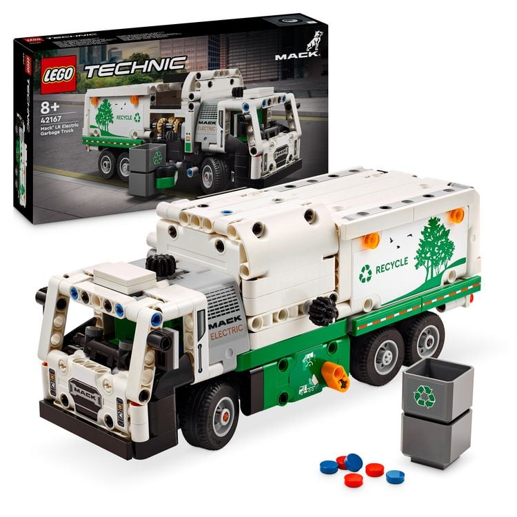 Produktbild: LEGO Technic 42167 Mack LR Electric M&uuml;llwagen Set, LKW-Spielzeug