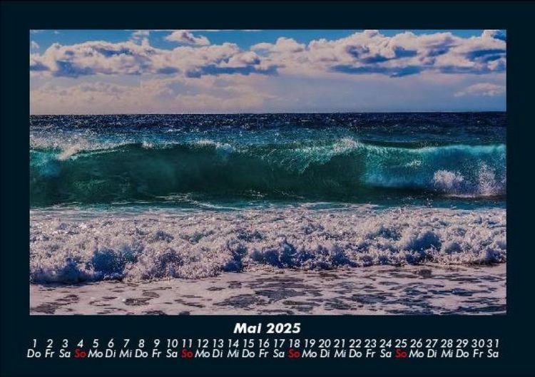 Produktbild: Die sch&ouml;nsten Meereslandschaften 2025 Fotokalender DIN A5