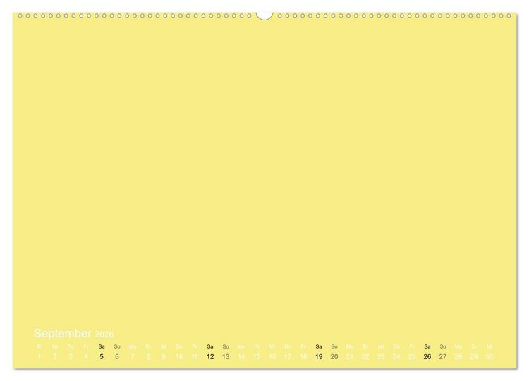 Produktbild: Bastelkalender - Gelb (Wandkalender 2026 DIN A2 quer), CALVENDO Monatskalender