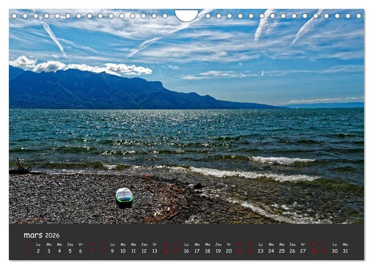 Produktbild: Au fil de l'eau... LAC LEMAN (Calendrier mural 2026 DIN A4 vertical), CALVENDO calendrier mensuel