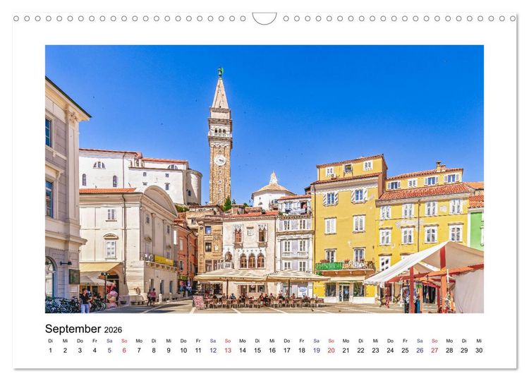Produktbild: Istrien - Piran &bull; Novigrad &bull; Rovinj &bull; Pula (Wandkalender 2026 DIN A3 quer), CALVENDO Monatskalender