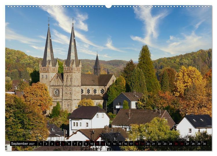 Produktbild: Rhein-Sieg-Kreis - Perle im Rheinland (hochwertiger Premium Wandkalender 2027 DIN A2 quer), Kunstdruck in Hochglanz