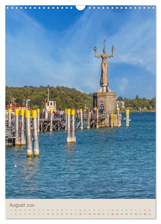 Produktbild: MEERSBURG UND KONSTANZ Historie am Bodensee (Wandkalender 2026 DIN A3 hoch), CALVENDO Monatskalender