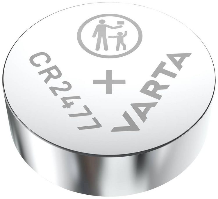 Produktbild: Varta Knopfzelle CR2477 3 V 1 St. 850 mAh Lithium LITHIUM Coin CR2477 Bli 1