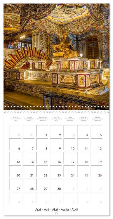 Produktbild: Hue Vietnam&acute;s old imperial city (Wall Calendar 2026 12 &times; 12 Inch) CALVENDO 12 Month Wall Calendar
